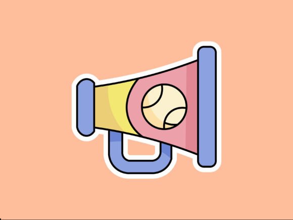 Baseball Megaphone Illustrations: A Home Run for Vibrant Design