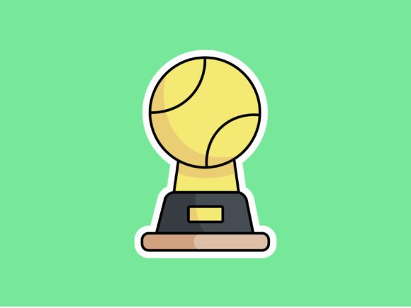 Baseball Trophy Illustrations: A Versatile Design Asset