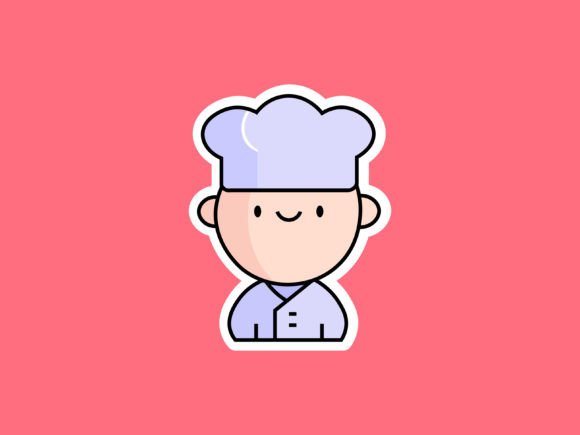 Charming Labour Chef Illustrations for Creative Projects