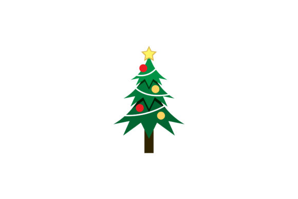 Christmas Tree Assets: Illustrations for Festive Design