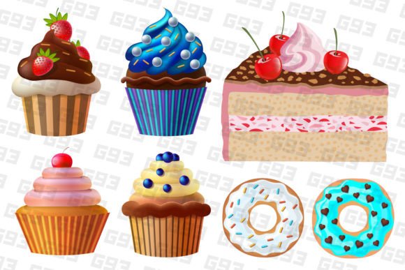 Sweeten Your Designs with Versatile Cakes Vector Illustrations