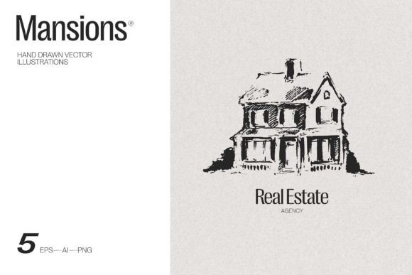 Timeless Elegance: Using Mansion Illustrations for Branding
