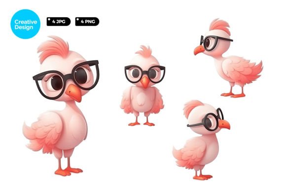 Unleashing Charm: The Versatile Appeal of Cute Flamingo Illustrations