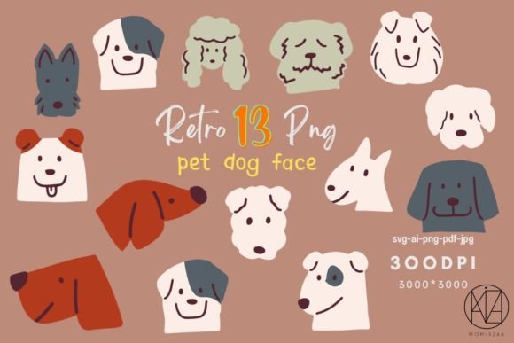 Unleashing Creativity with Dog Face Pet Character Illustrations SVG