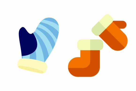 Unwrap the Charm of Christmas Mitten Shock Illustrations